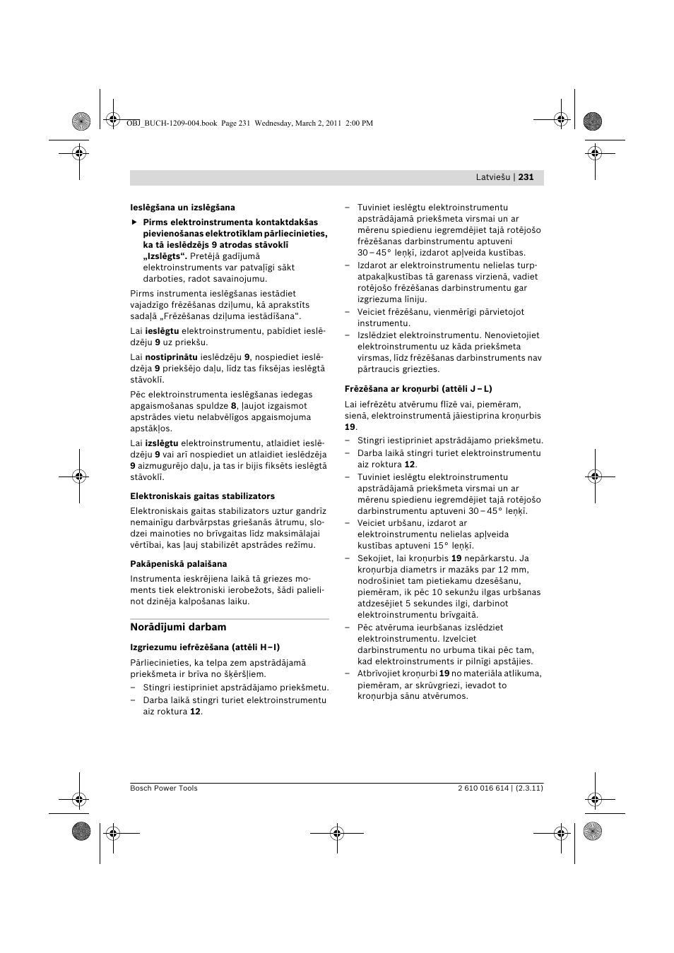 Bosch GTR 30 CE Professional User Manual | Page 231 / 256