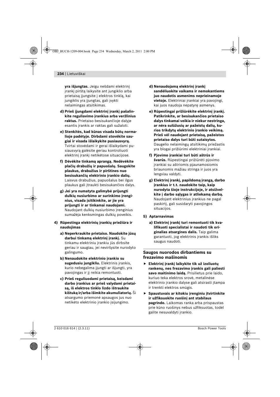 Bosch GTR 30 CE Professional User Manual | Page 234 / 256