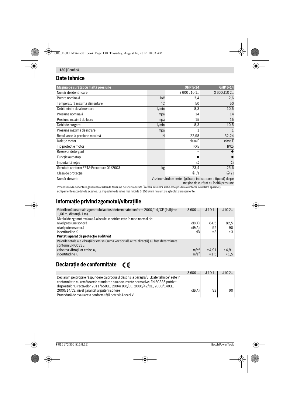 Bosch GHP 5-14 User Manual | Page 130 / 198