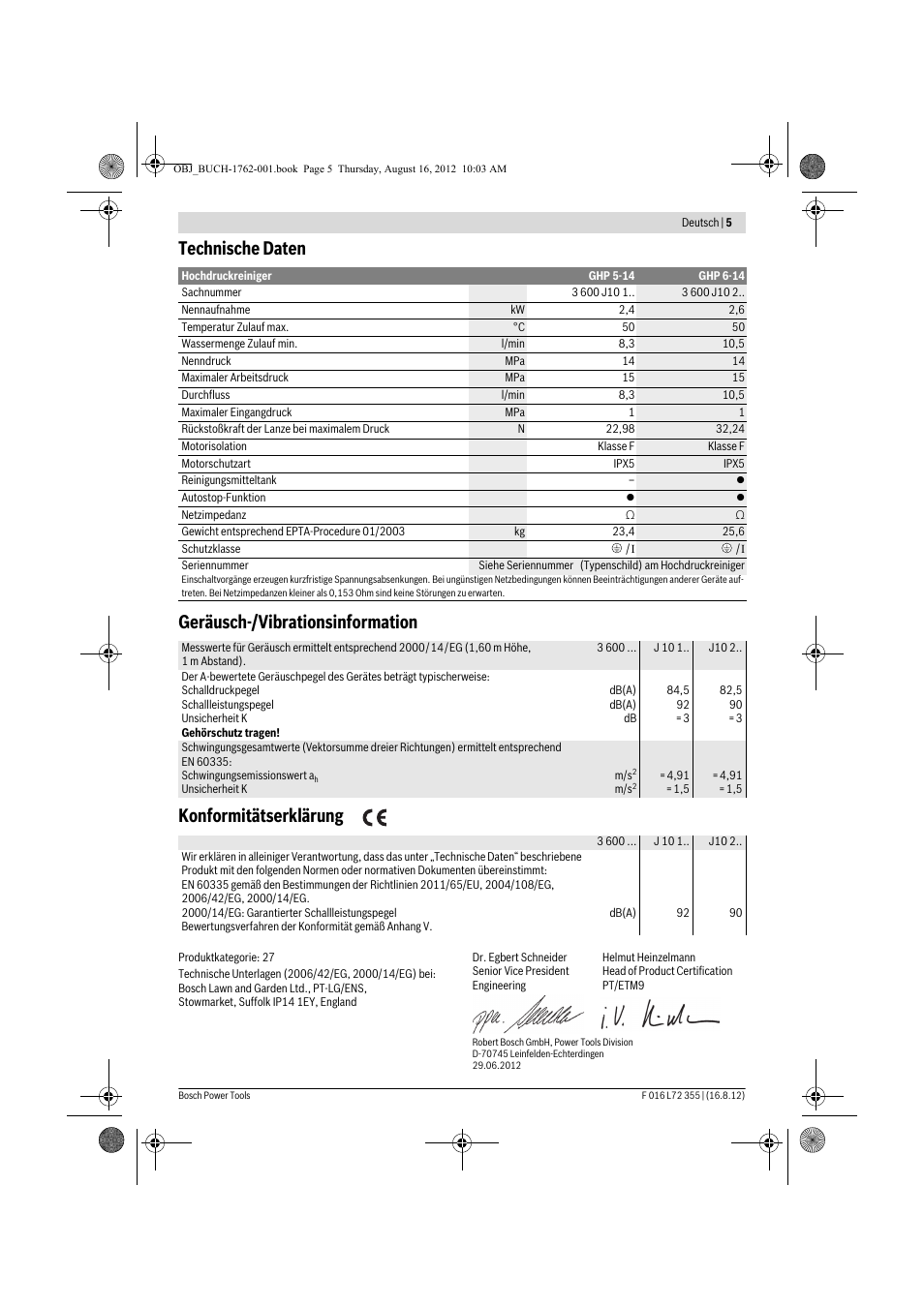 Bosch GHP 5-14 User Manual | Page 5 / 198