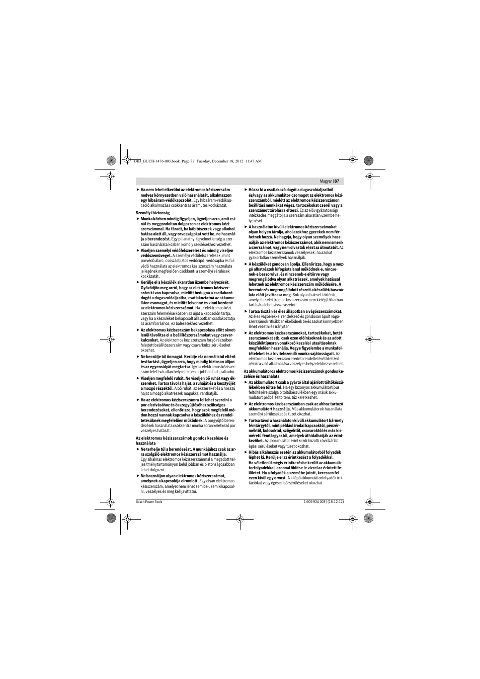 Bosch GWB 10,8-LI Professional User Manual | Page 87 / 153