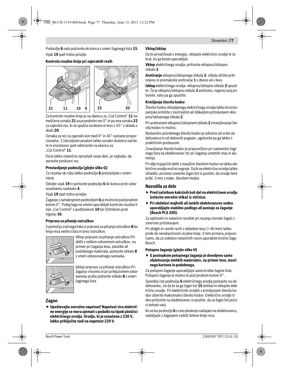 Bosch PST 750 PE User Manual | Page 77 / 103