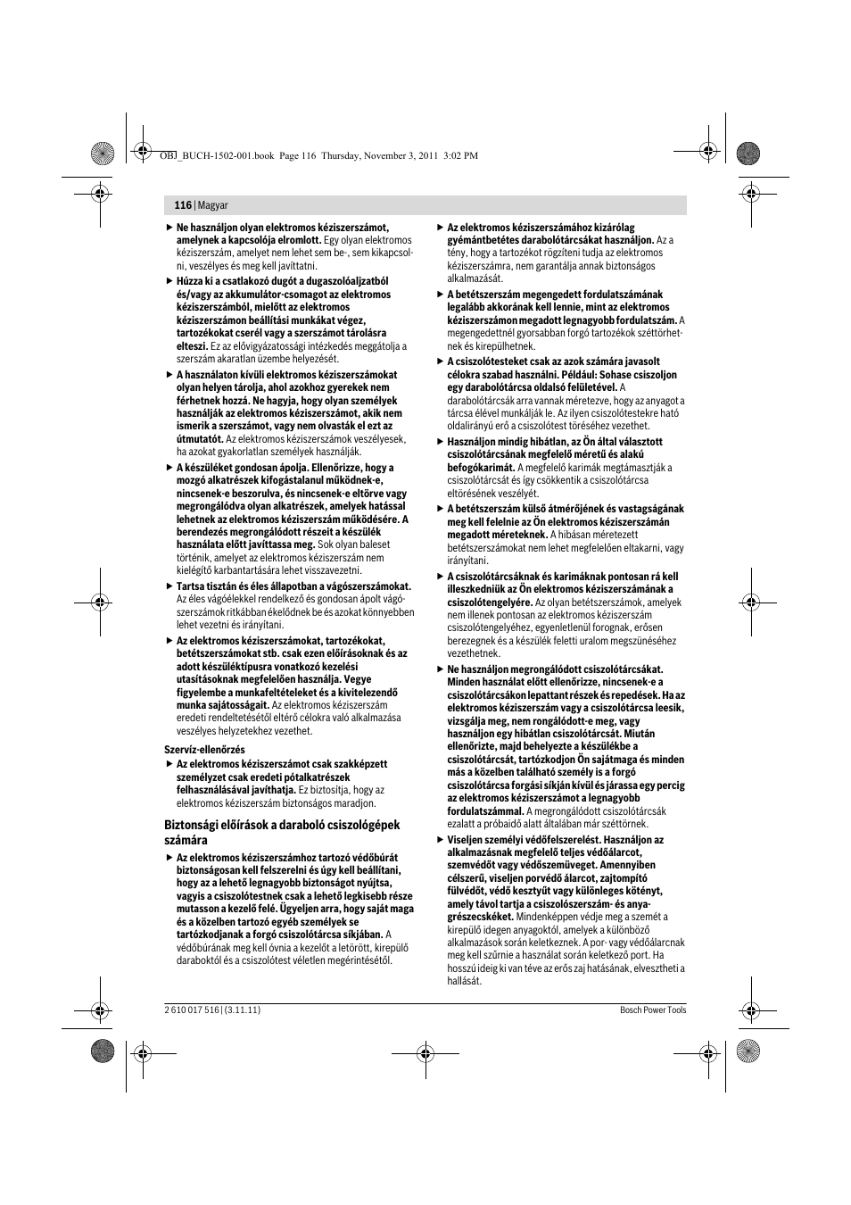 Bosch GCT 115 Professional User Manual | Page 116 / 205