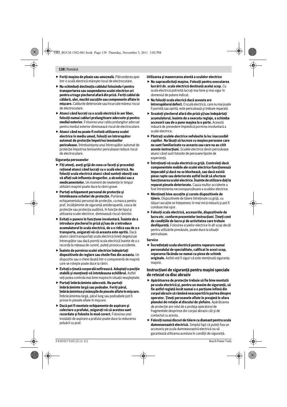 Bosch GCT 115 Professional User Manual | Page 138 / 205
