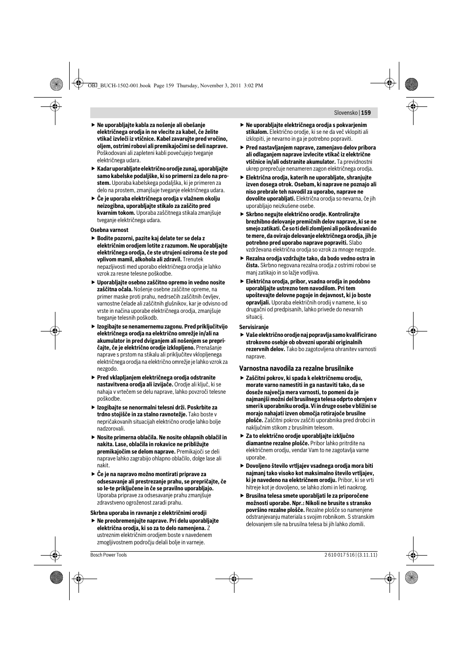 Bosch GCT 115 Professional User Manual | Page 159 / 205