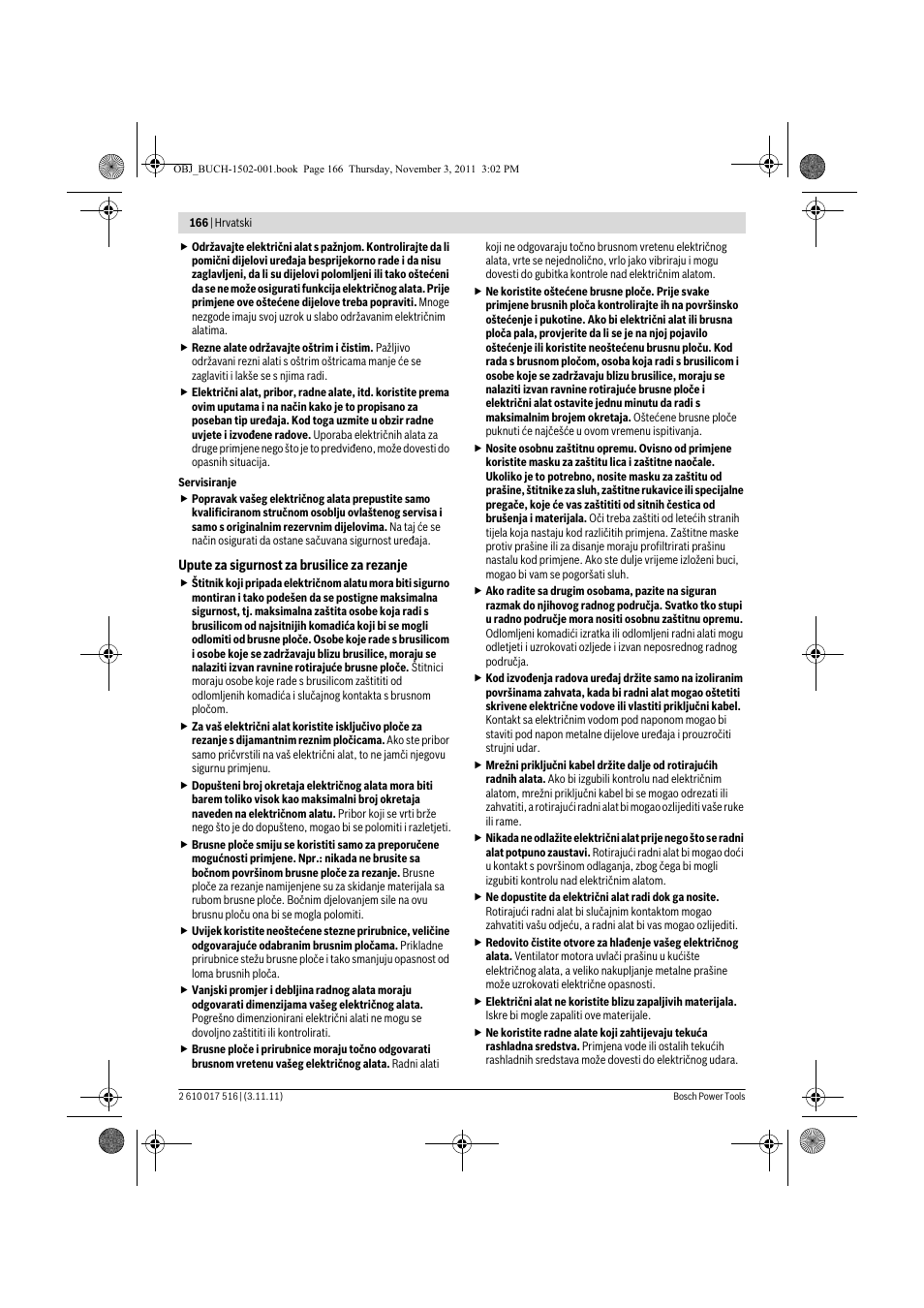 Bosch GCT 115 Professional User Manual | Page 166 / 205