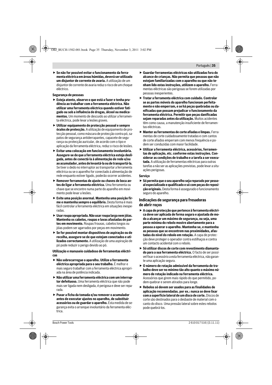 Bosch GCT 115 Professional User Manual | Page 35 / 205