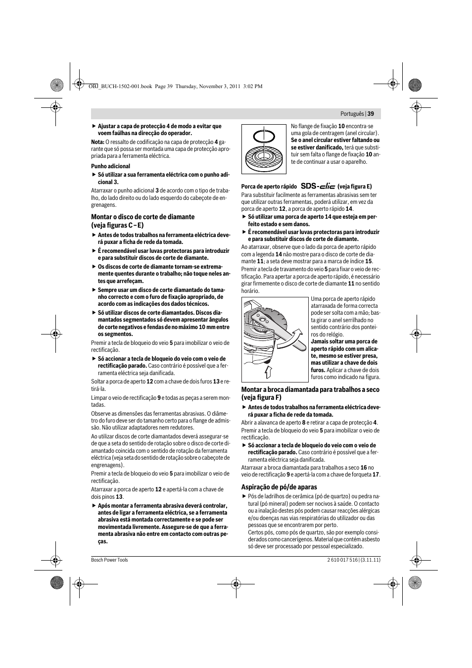 Bosch GCT 115 Professional User Manual | Page 39 / 205