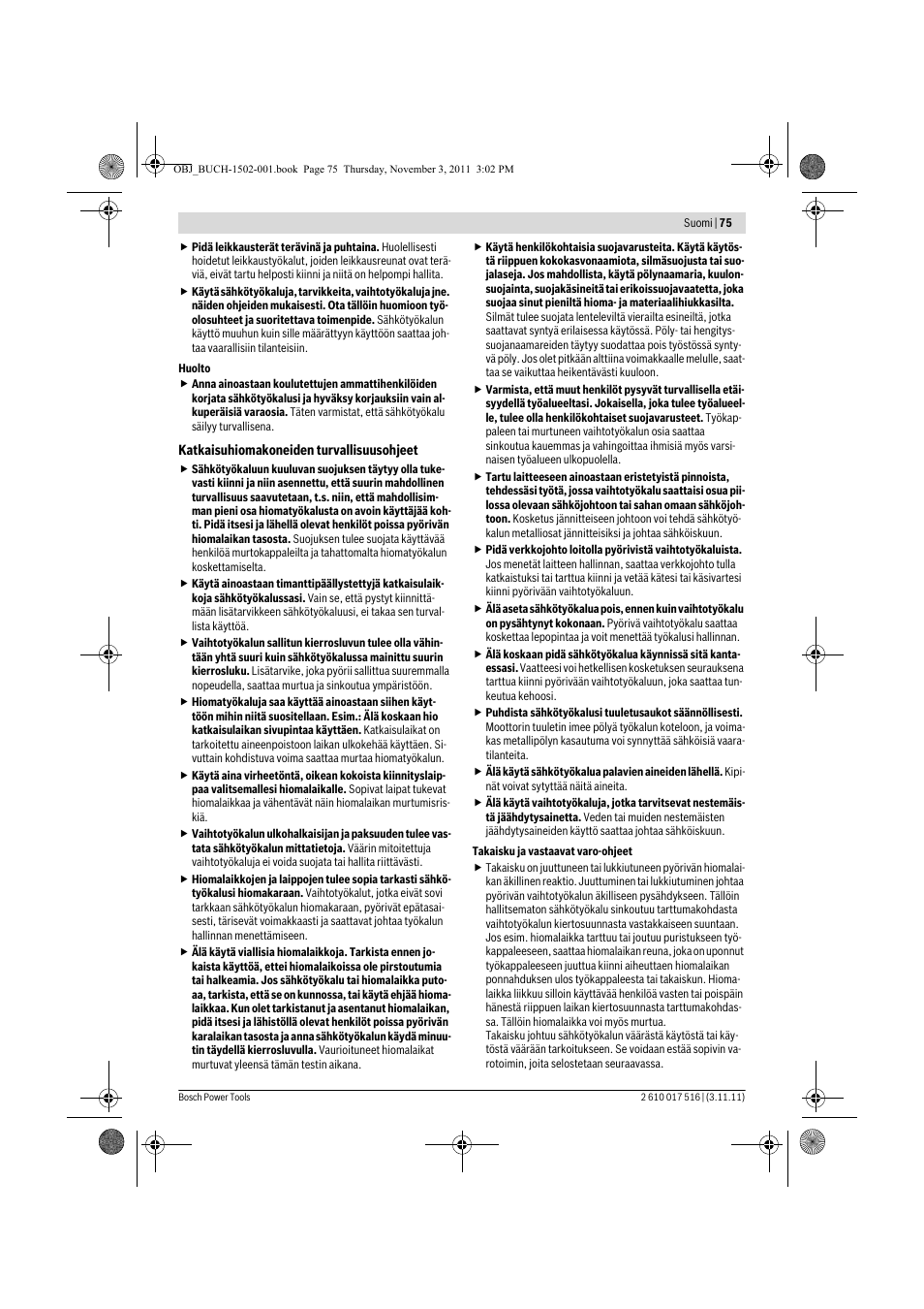 Bosch GCT 115 Professional User Manual | Page 75 / 205