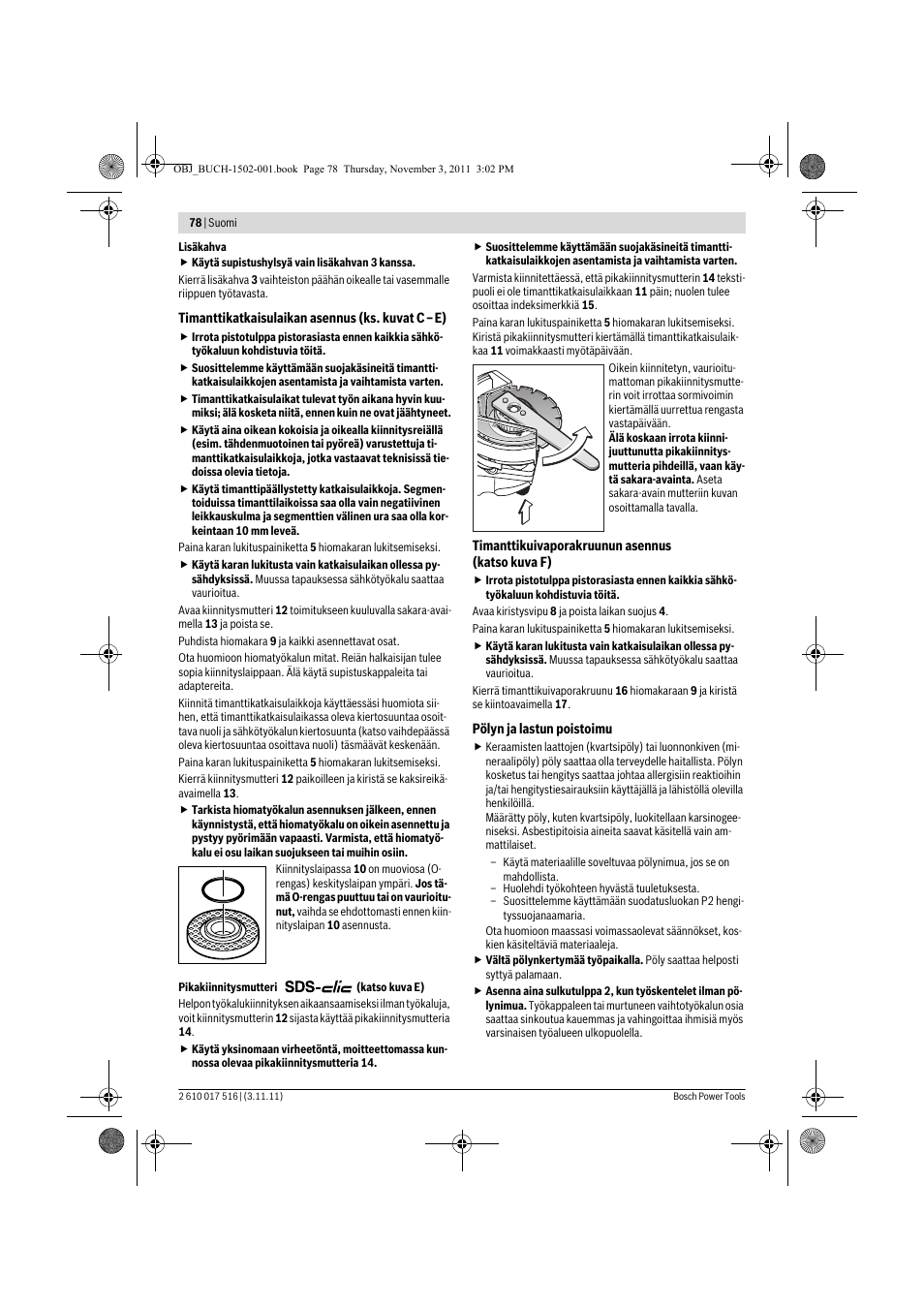 Bosch GCT 115 Professional User Manual | Page 78 / 205