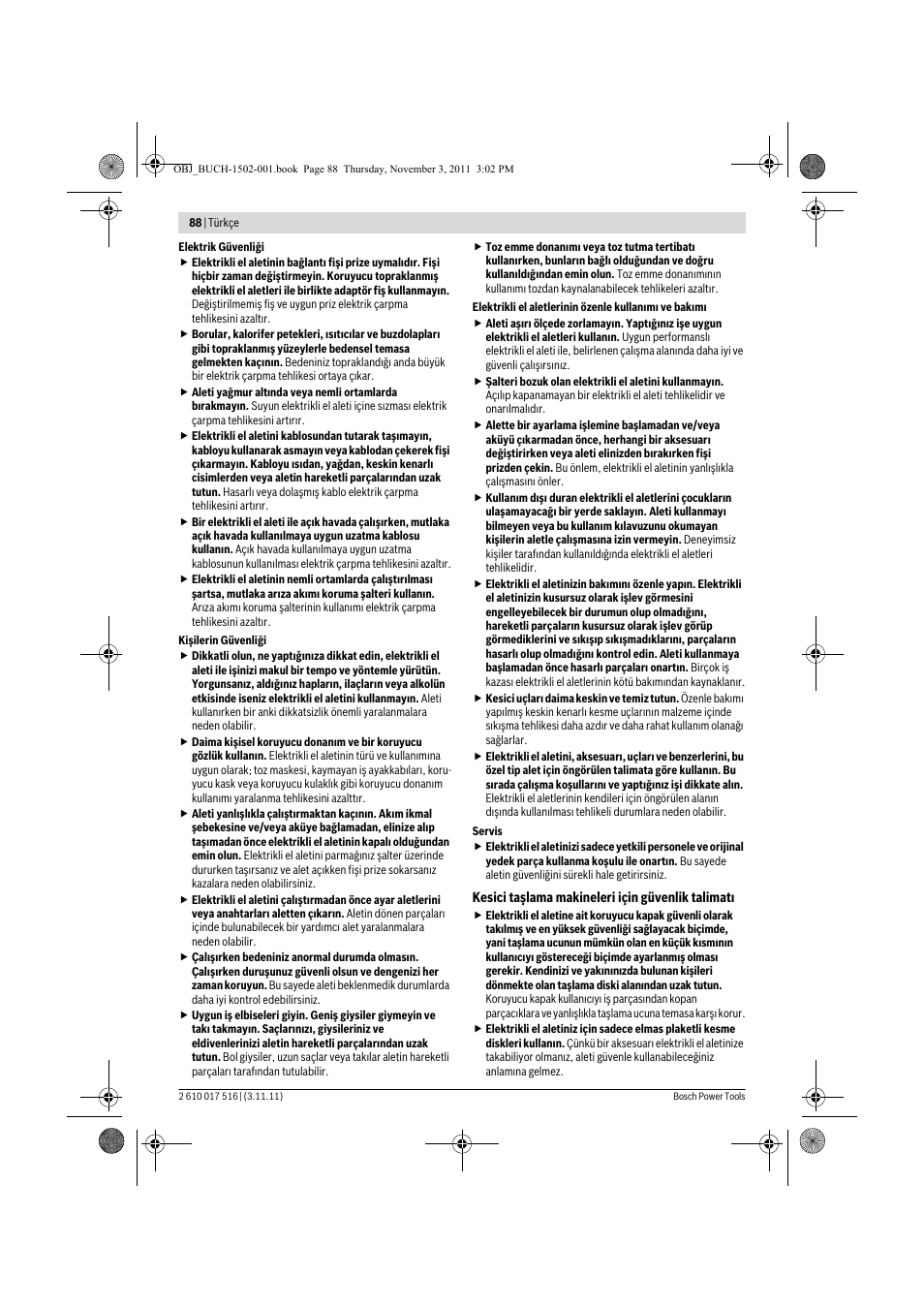 Bosch GCT 115 Professional User Manual | Page 88 / 205