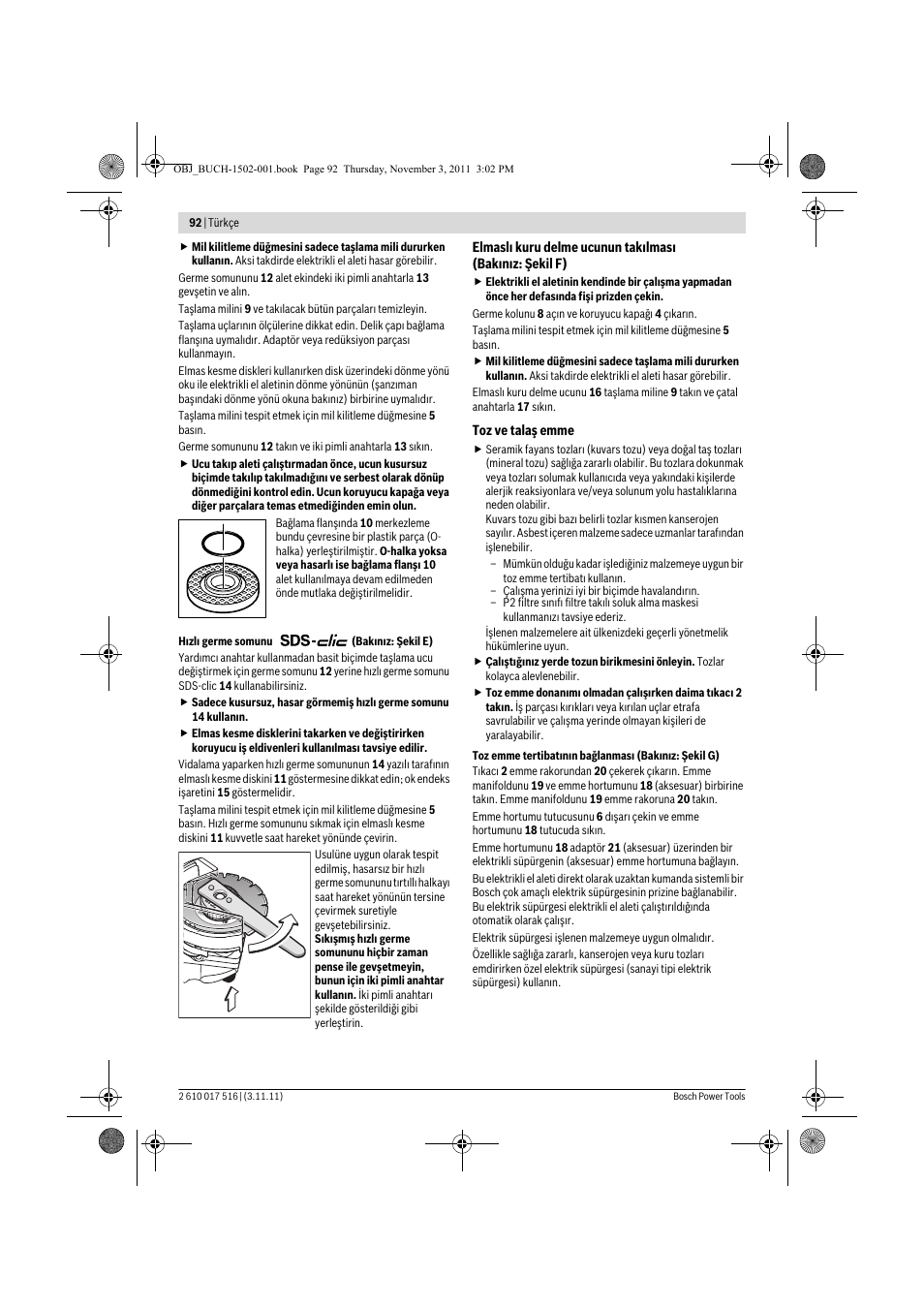 Bosch GCT 115 Professional User Manual | Page 92 / 205
