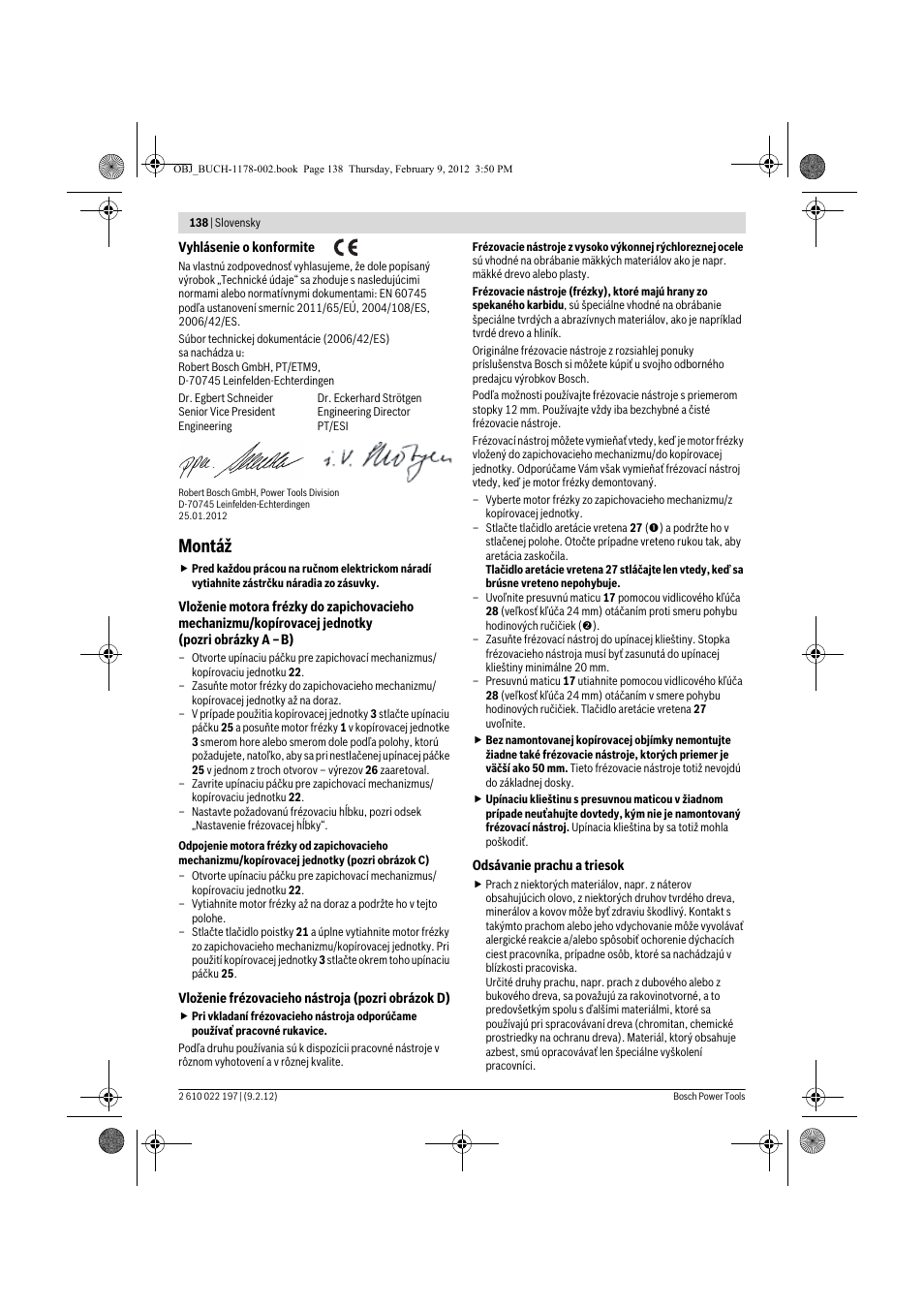 Montáž | Bosch GMF 1600 CE Professional User Manual | Page 138 / 255