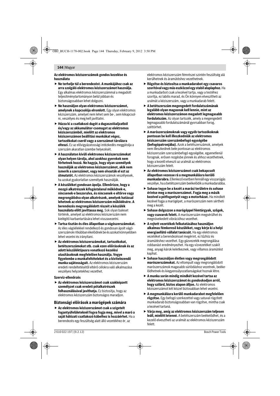 Bosch GMF 1600 CE Professional User Manual | Page 144 / 255