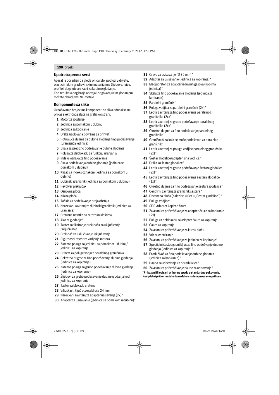 Bosch GMF 1600 CE Professional User Manual | Page 190 / 255