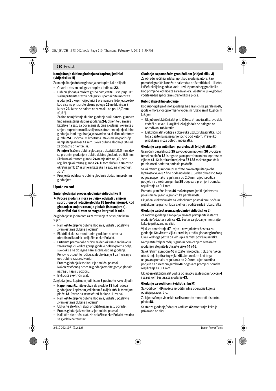 Bosch GMF 1600 CE Professional User Manual | Page 210 / 255