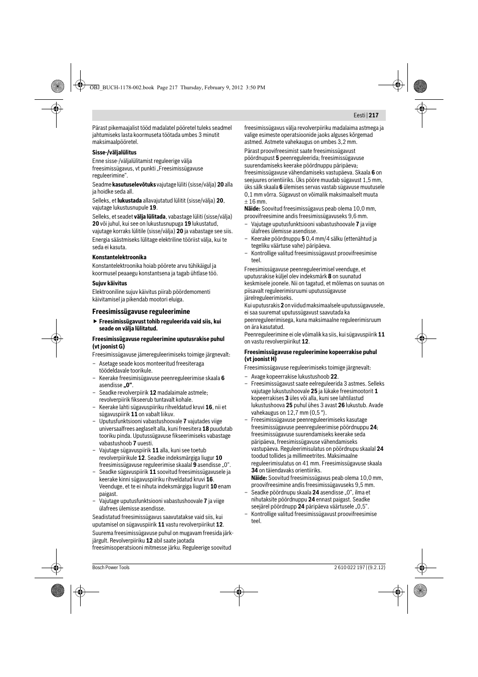 Bosch GMF 1600 CE Professional User Manual | Page 217 / 255