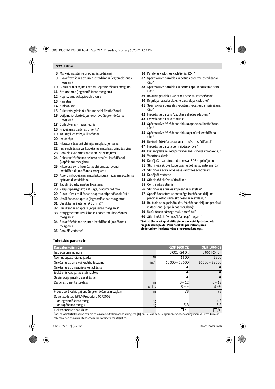 Bosch GMF 1600 CE Professional User Manual | Page 222 / 255