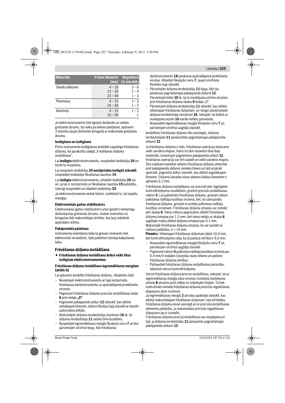 Bosch GMF 1600 CE Professional User Manual | Page 225 / 255