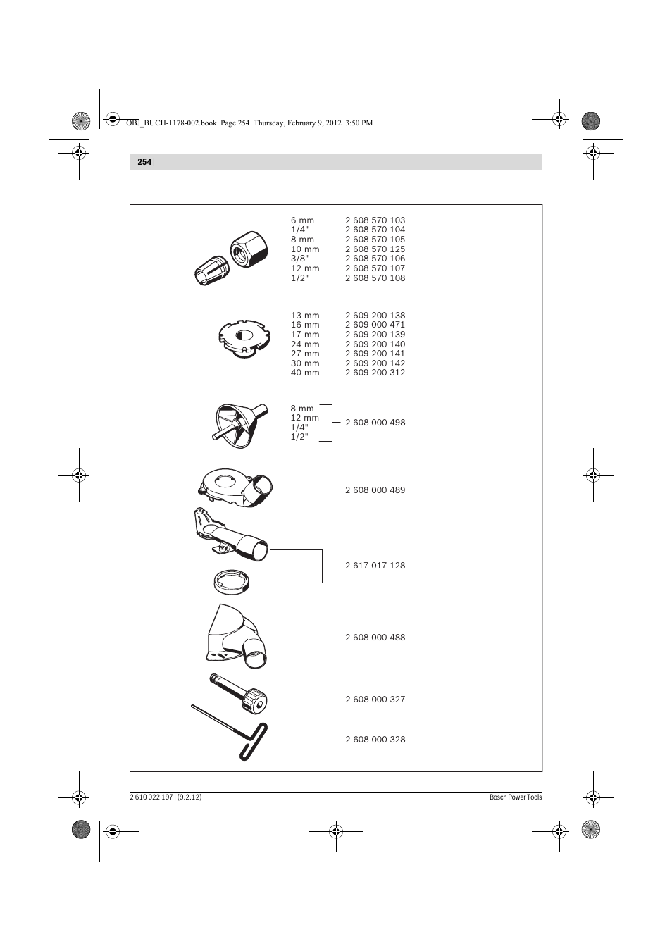 Bosch GMF 1600 CE Professional User Manual | Page 254 / 255