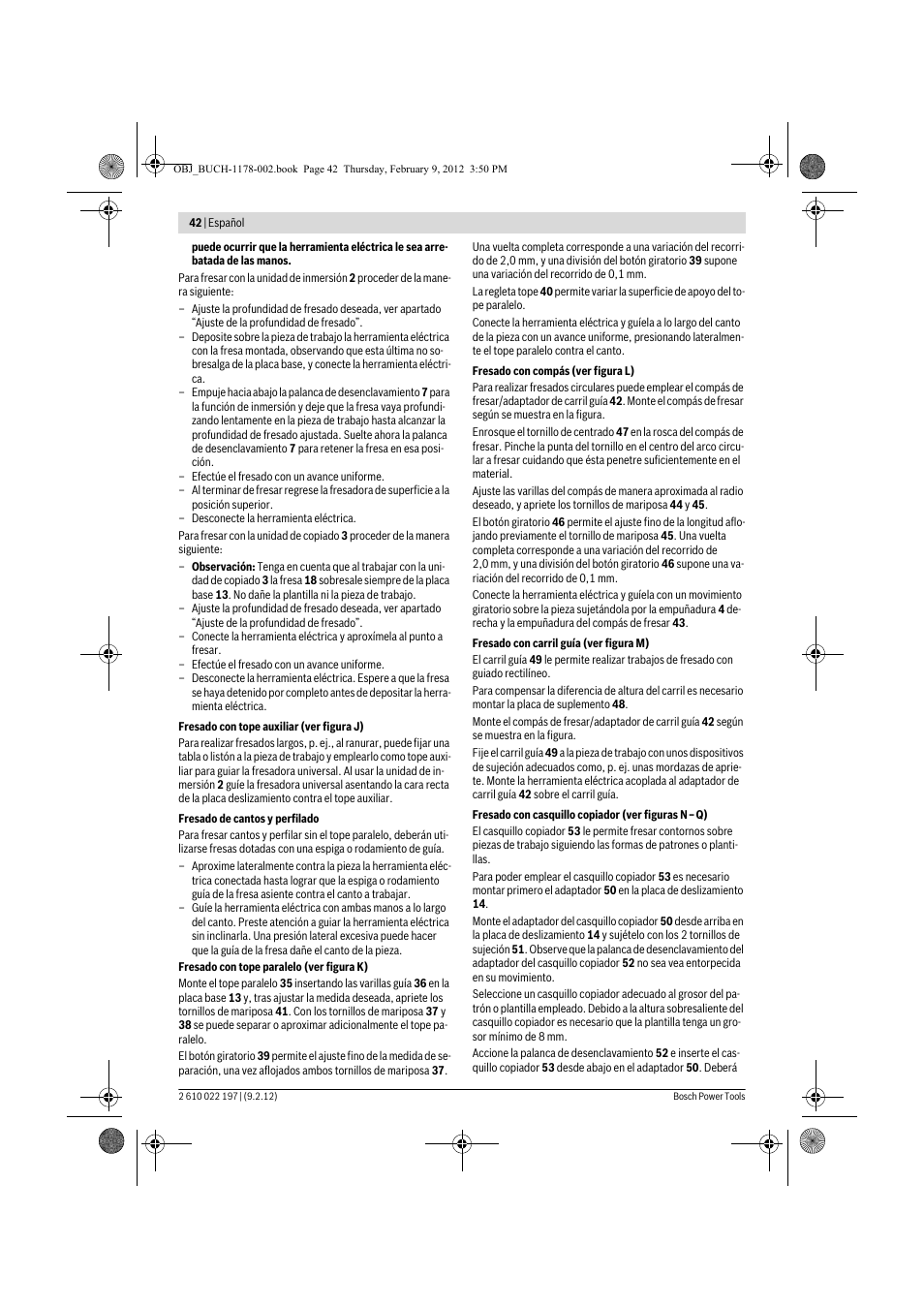 Bosch GMF 1600 CE Professional User Manual | Page 42 / 255