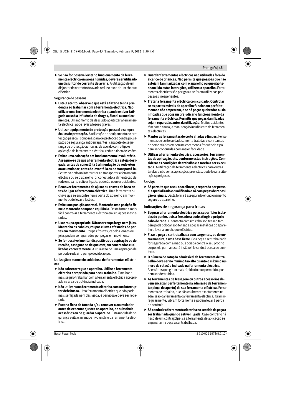 Bosch GMF 1600 CE Professional User Manual | Page 45 / 255