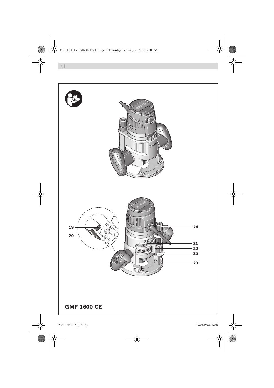 Gmf 1600 ce | Bosch GMF 1600 CE Professional User Manual | Page 5 / 255