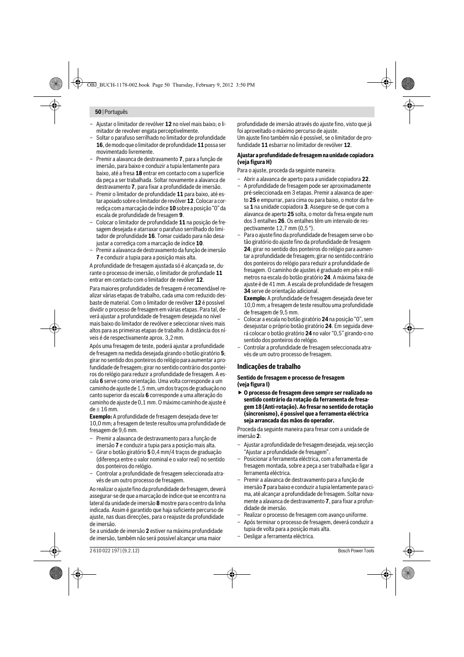 Bosch GMF 1600 CE Professional User Manual | Page 50 / 255