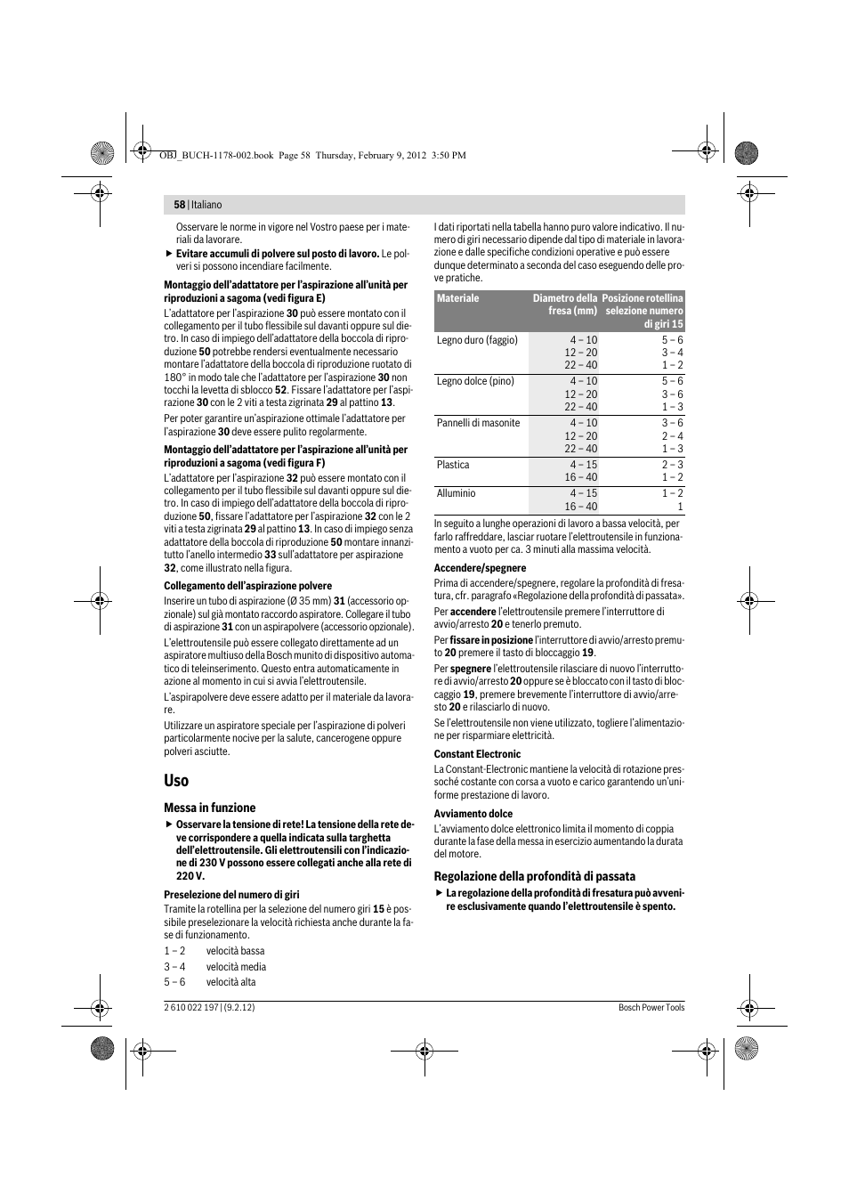 Bosch GMF 1600 CE Professional User Manual | Page 58 / 255