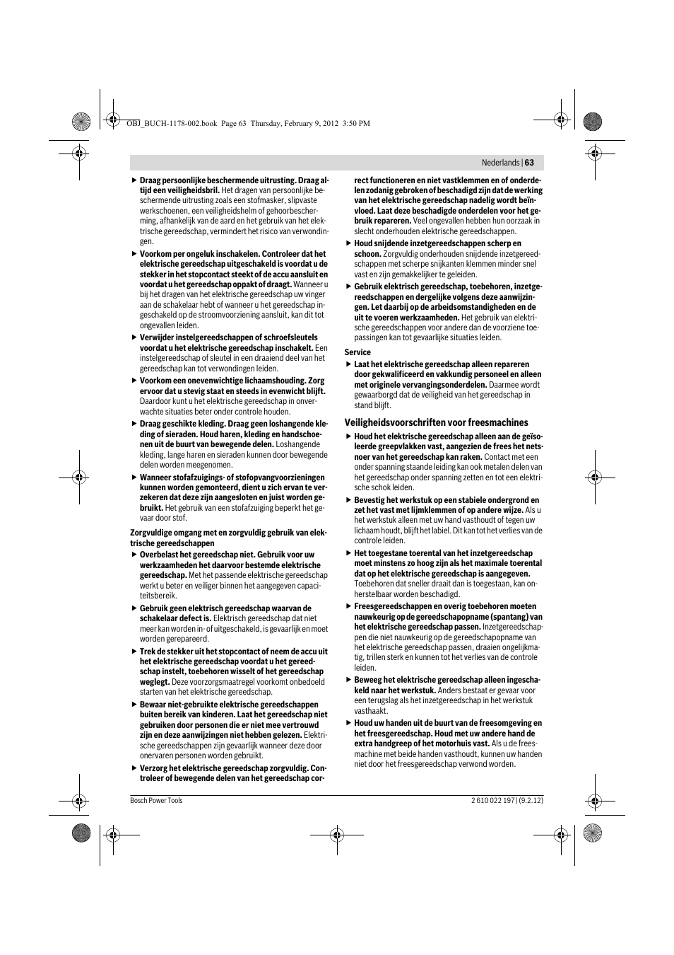 Bosch GMF 1600 CE Professional User Manual | Page 63 / 255