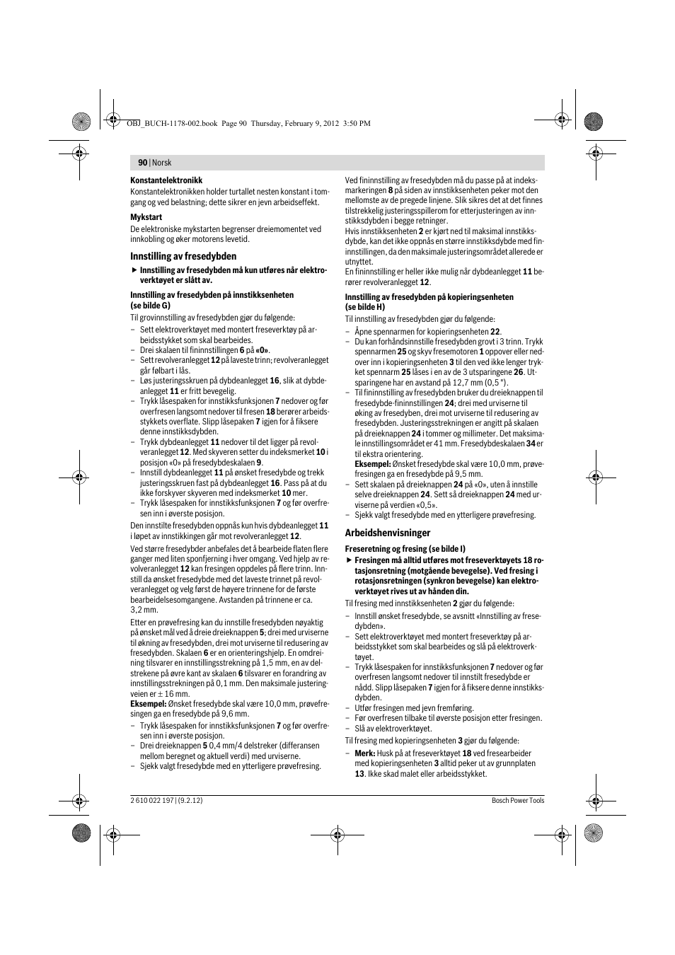 Bosch GMF 1600 CE Professional User Manual | Page 90 / 255