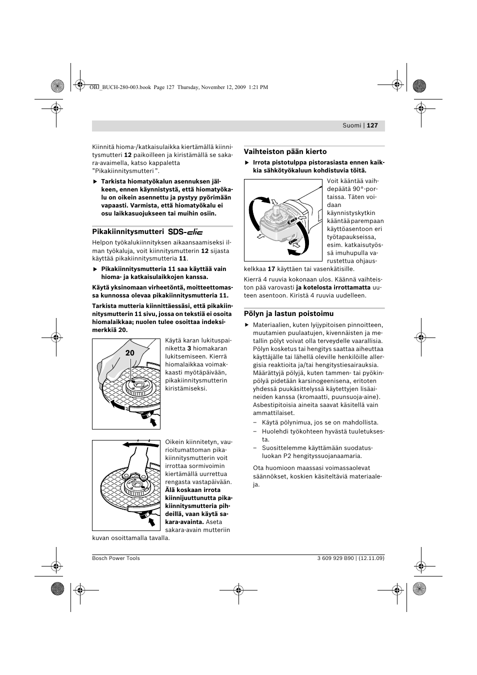 Bosch GWS Professional 24-300 User Manual | Page 127 / 337
