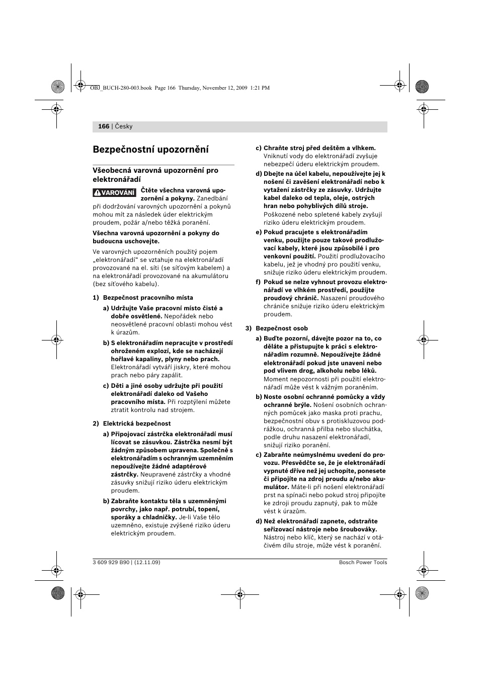 Bezpečnostní upozornění | Bosch GWS Professional 24-300 User Manual | Page 166 / 337