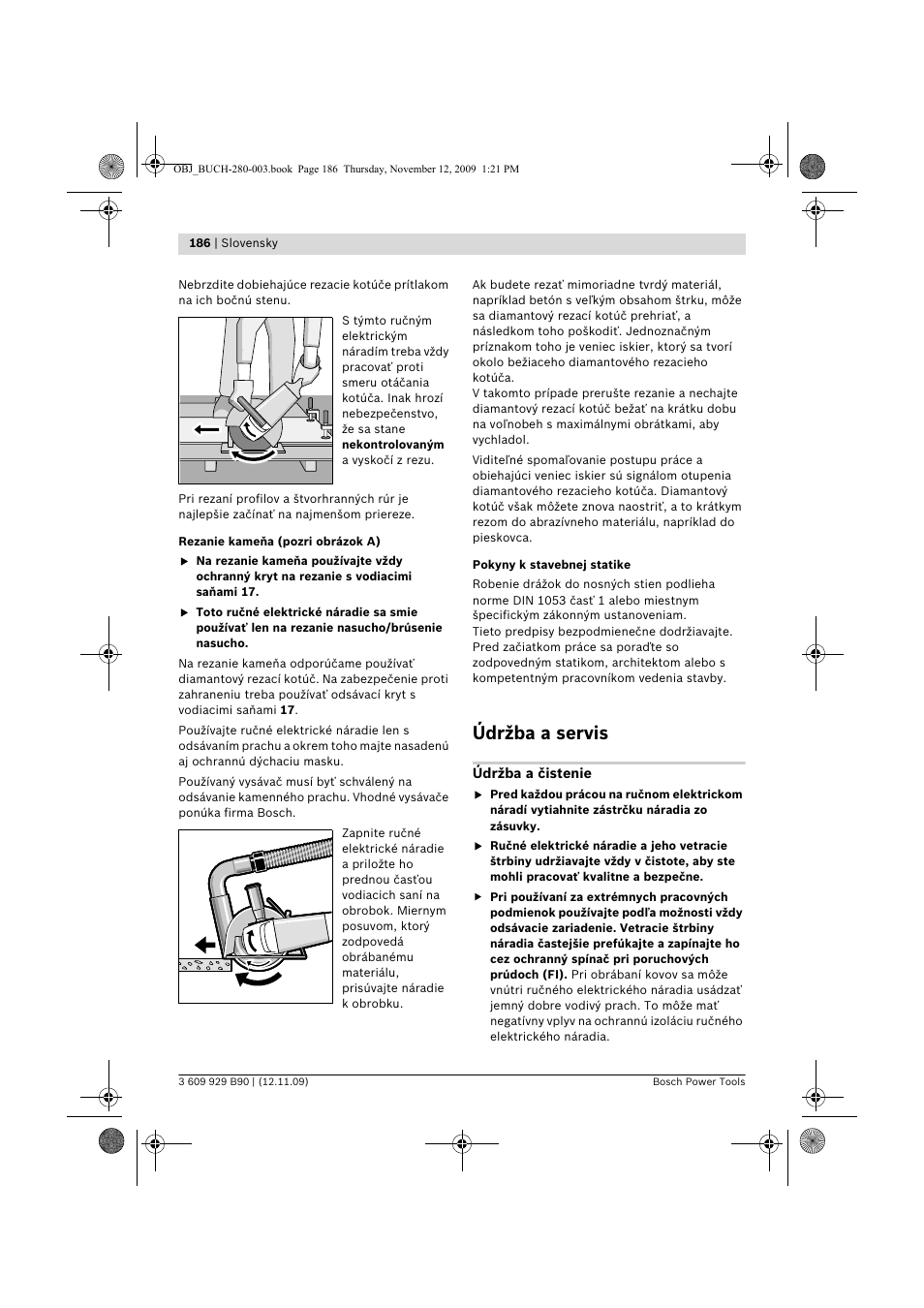 Údržba a servis | Bosch GWS Professional 24-300 User Manual | Page 186 / 337