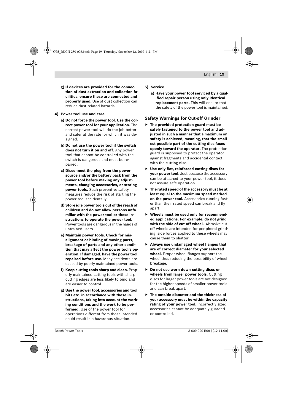 Bosch GWS Professional 24-300 User Manual | Page 19 / 337