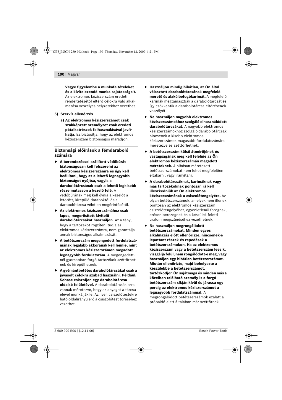 Bosch GWS Professional 24-300 User Manual | Page 190 / 337