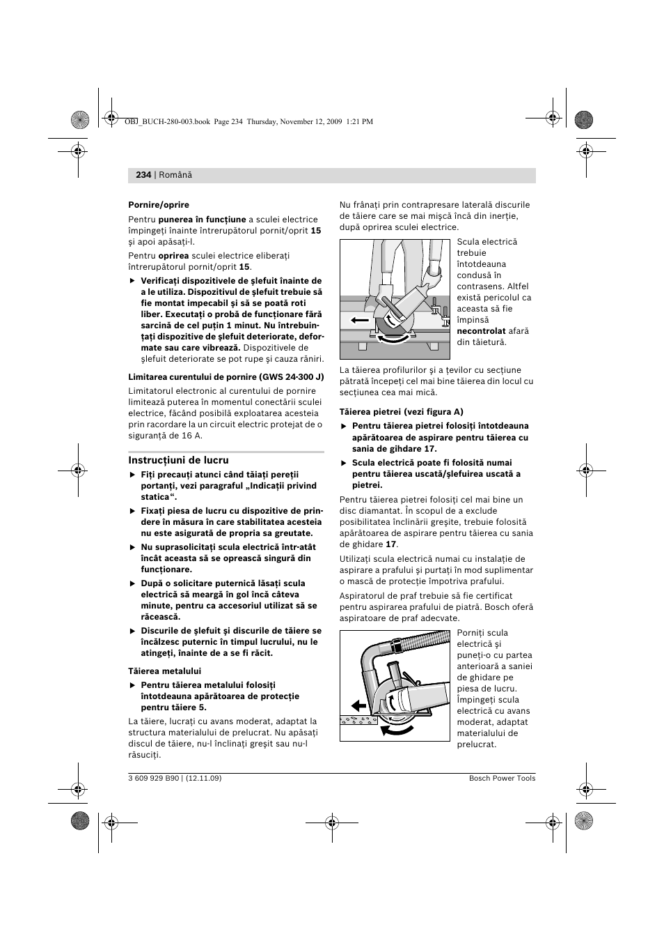 Bosch GWS Professional 24-300 User Manual | Page 234 / 337