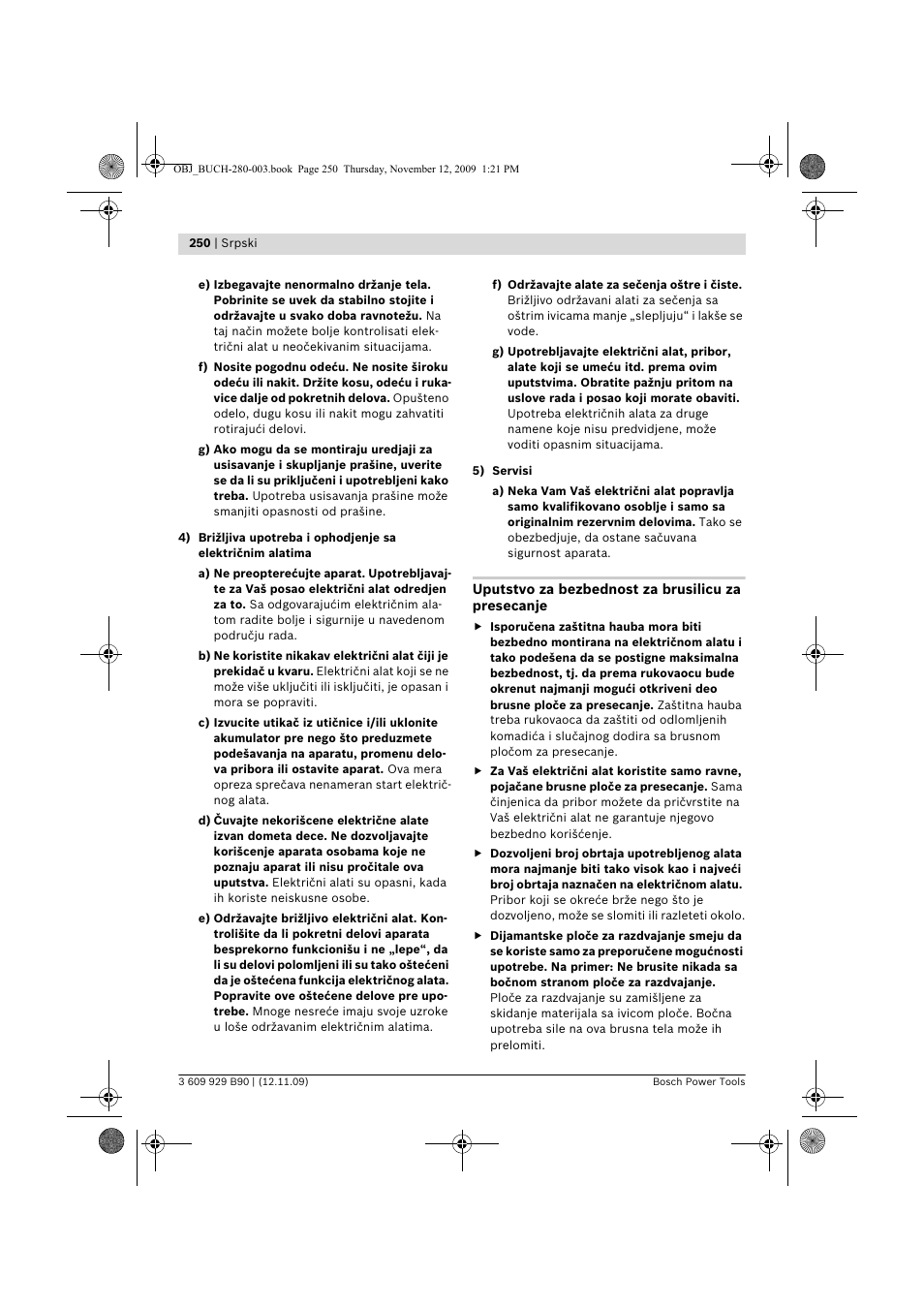 Bosch GWS Professional 24-300 User Manual | Page 250 / 337