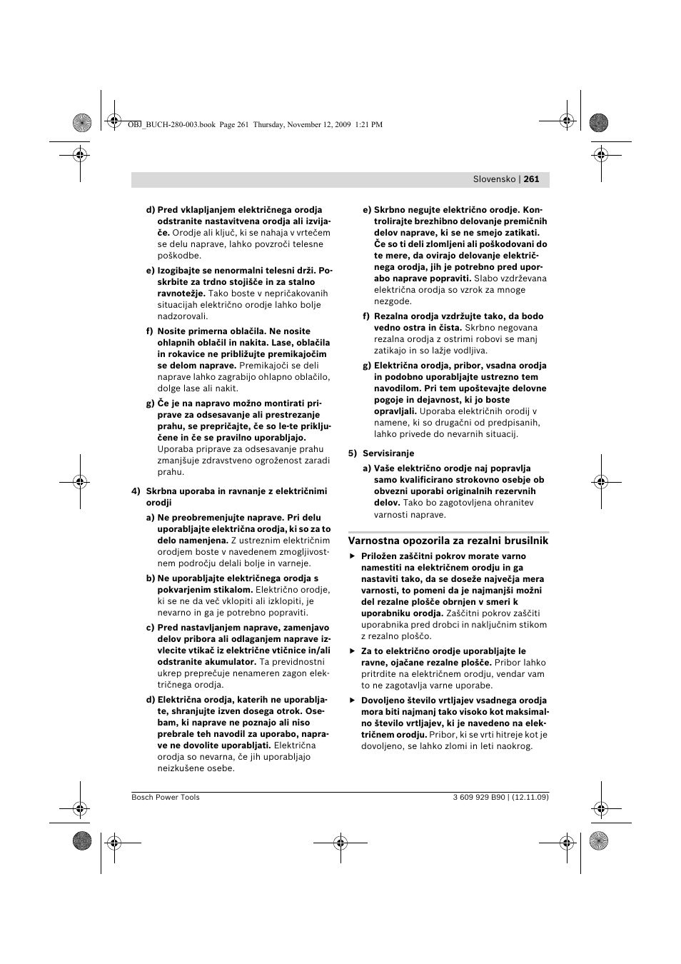 Bosch GWS Professional 24-300 User Manual | Page 261 / 337