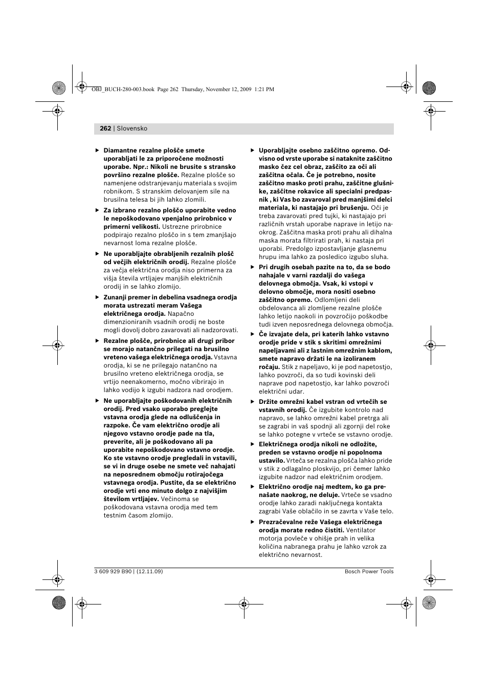 Bosch GWS Professional 24-300 User Manual | Page 262 / 337