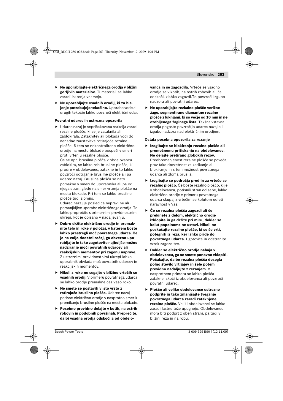 Bosch GWS Professional 24-300 User Manual | Page 263 / 337