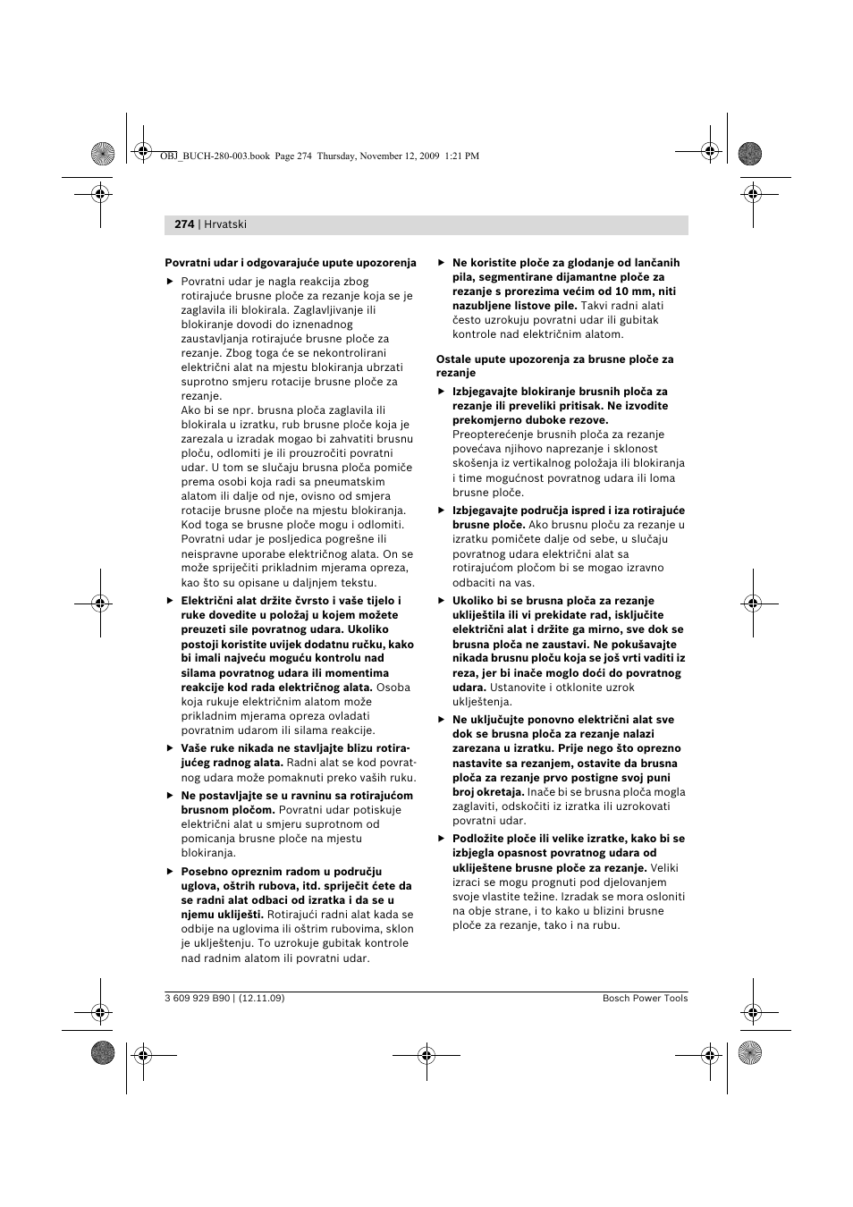 Bosch GWS Professional 24-300 User Manual | Page 274 / 337