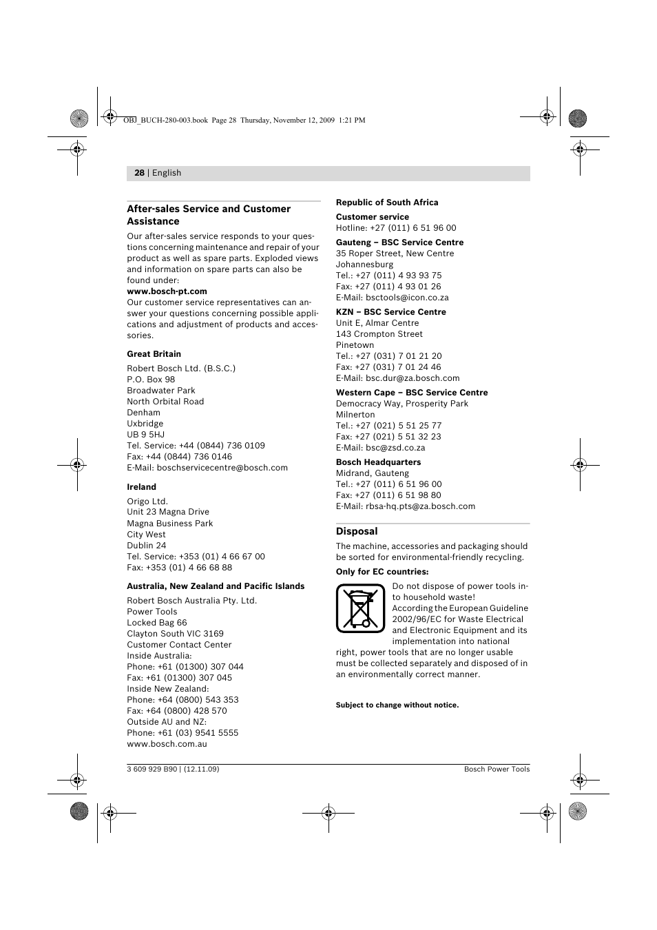 Bosch GWS Professional 24-300 User Manual | Page 28 / 337