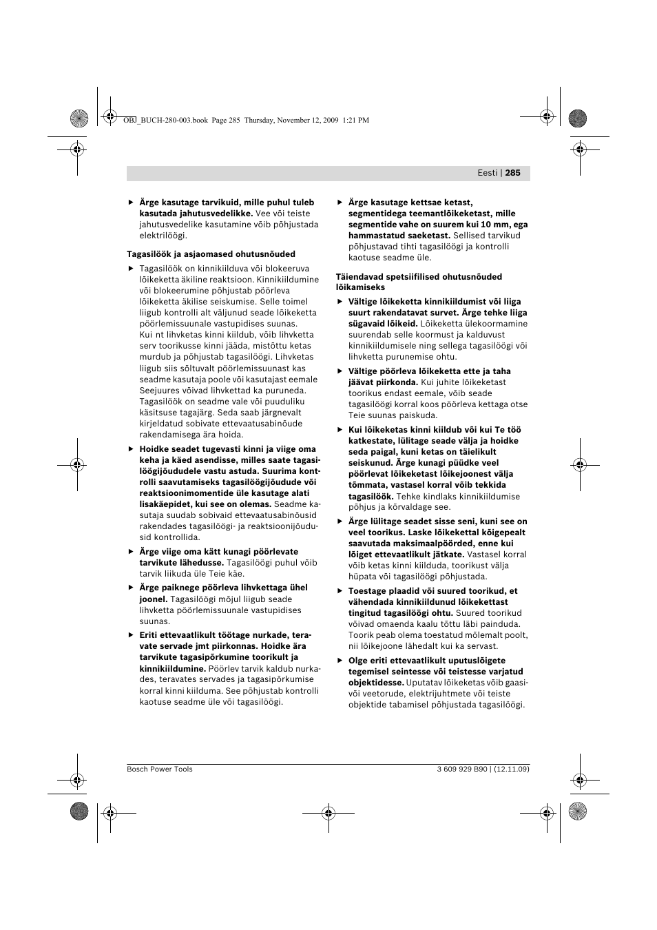 Bosch GWS Professional 24-300 User Manual | Page 285 / 337