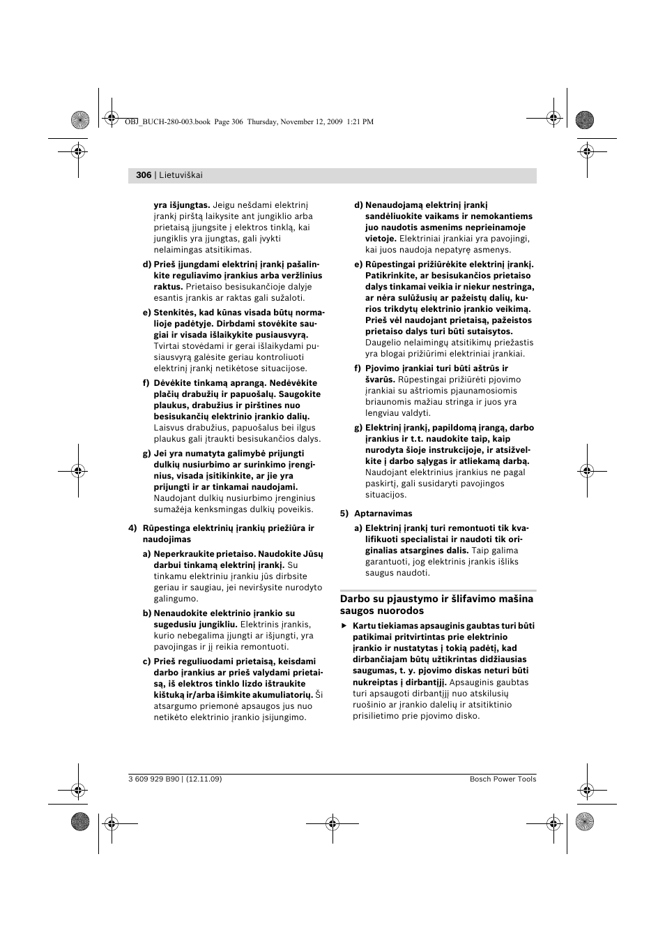 Bosch GWS Professional 24-300 User Manual | Page 306 / 337