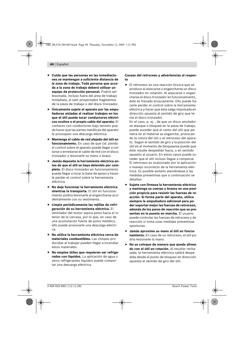 Bosch GWS Professional 24-300 User Manual | Page 44 / 337