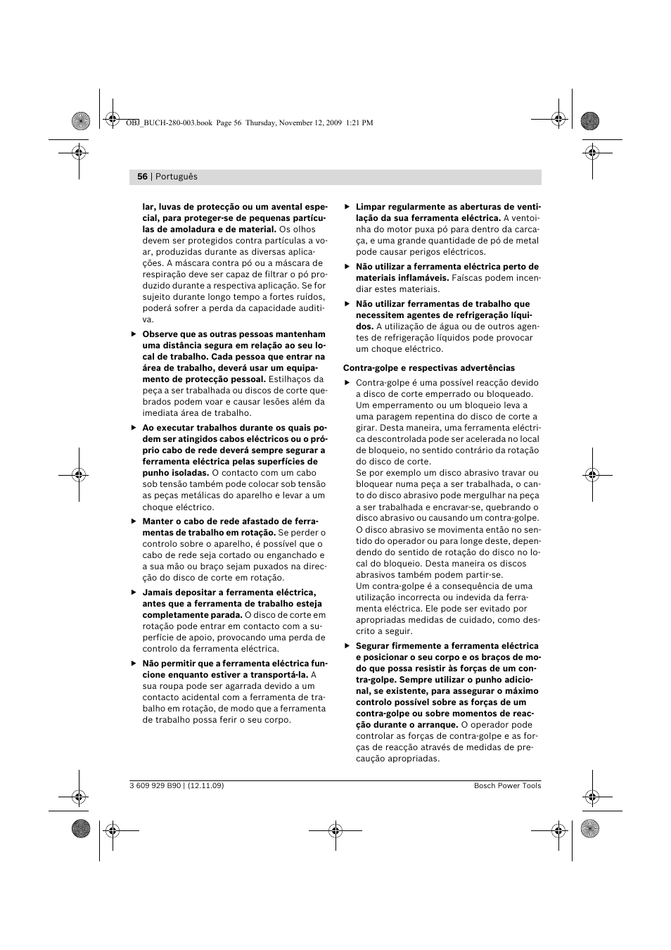 Bosch GWS Professional 24-300 User Manual | Page 56 / 337