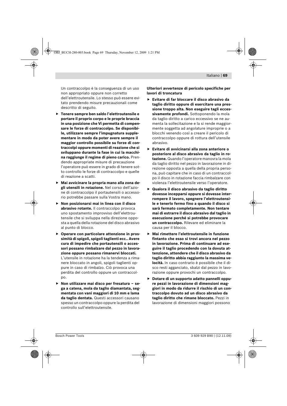 Bosch GWS Professional 24-300 User Manual | Page 69 / 337