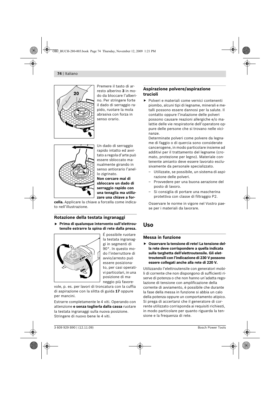 Bosch GWS Professional 24-300 User Manual | Page 74 / 337