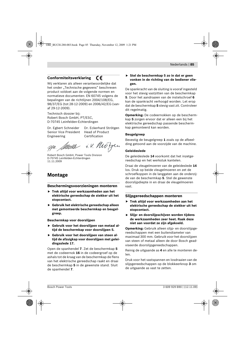 Montage | Bosch GWS Professional 24-300 User Manual | Page 85 / 337